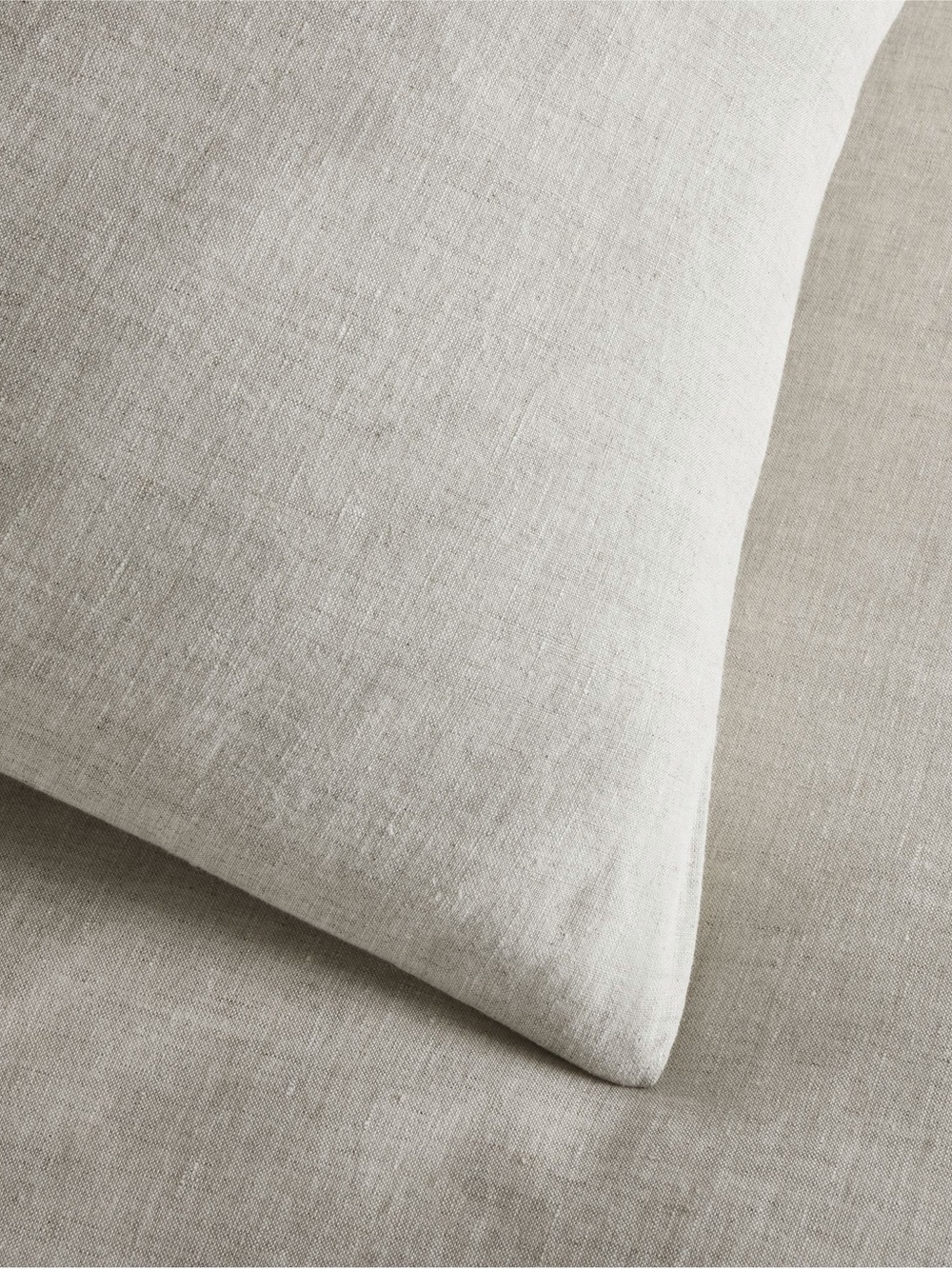 West Elm European Flax Linen Sham in Natural Color NEW size King Set of 2 - Picture 3 of 10